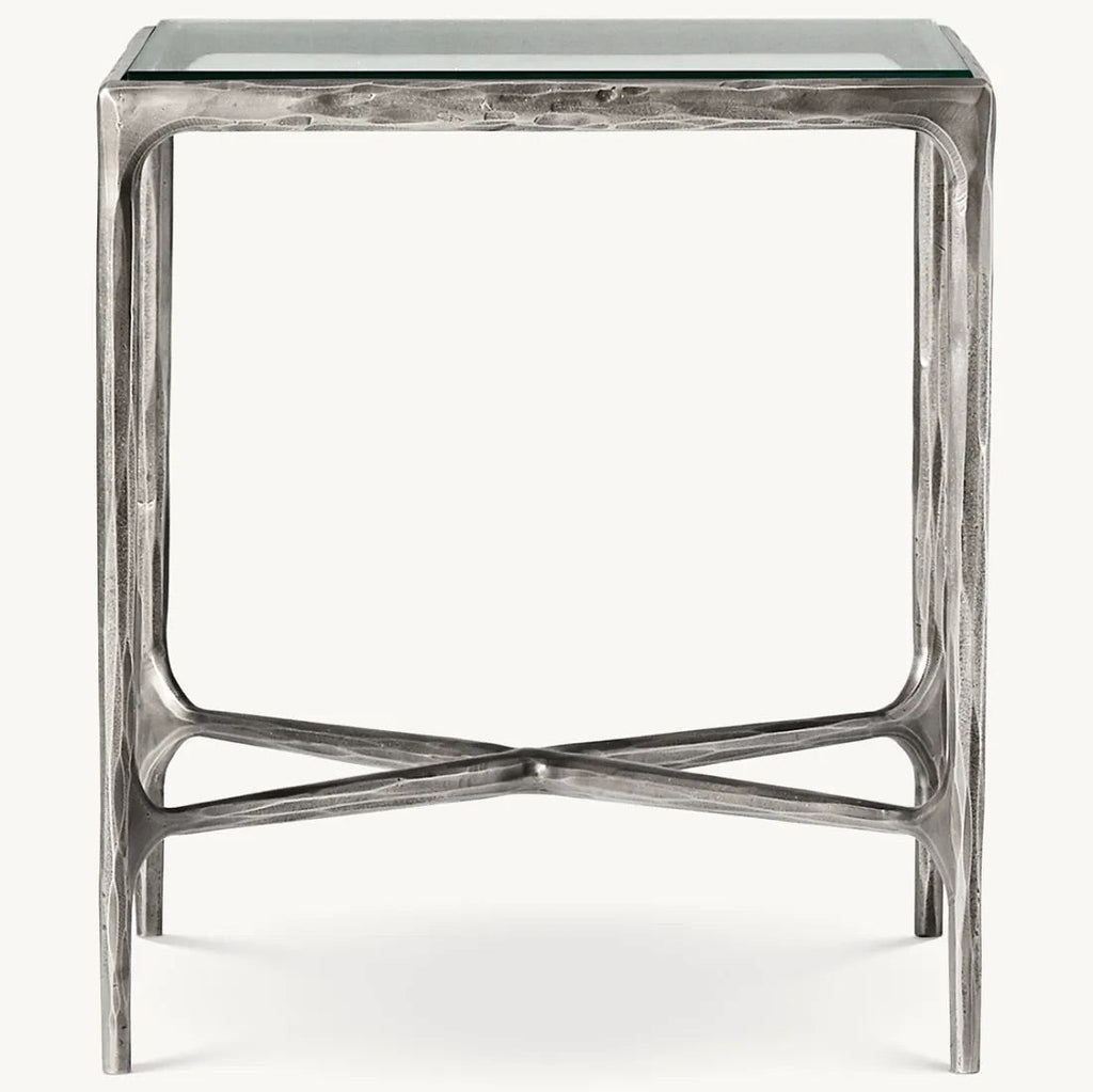 Thaddeus Glass Square Side Table