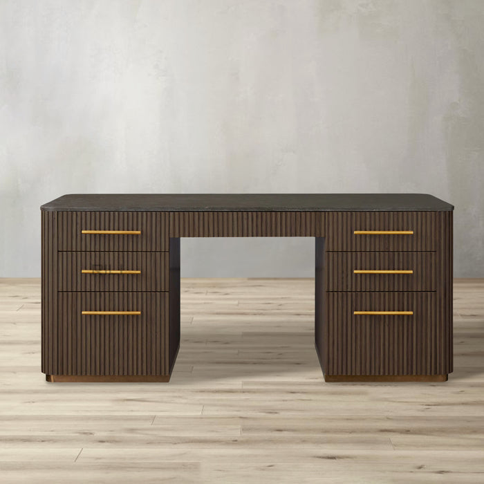 Finnley Executive Carrara Bluestone Desk