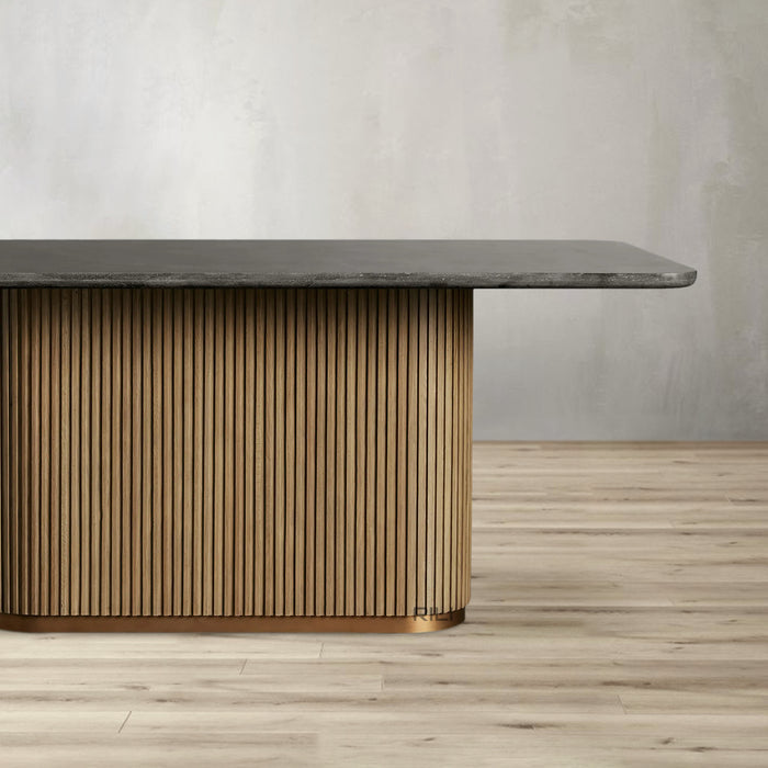 Finnley Dining Table Bluestone Carrara 72" 84" 96 108''