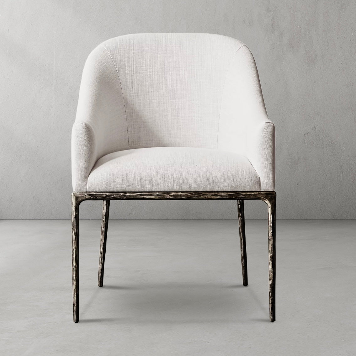 Thaddeus Slope Fabric Dining Armchair