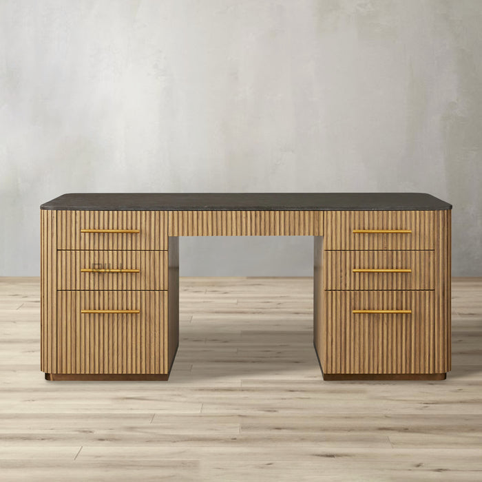 Finnley Executive Carrara Bluestone Desk