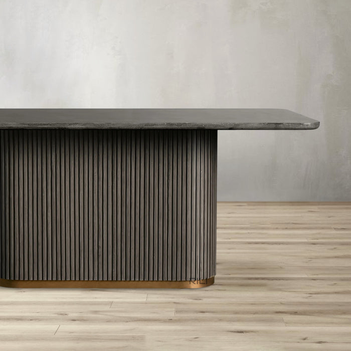 Finnley Dining Table Bluestone Carrara 72" 84" 96 108''