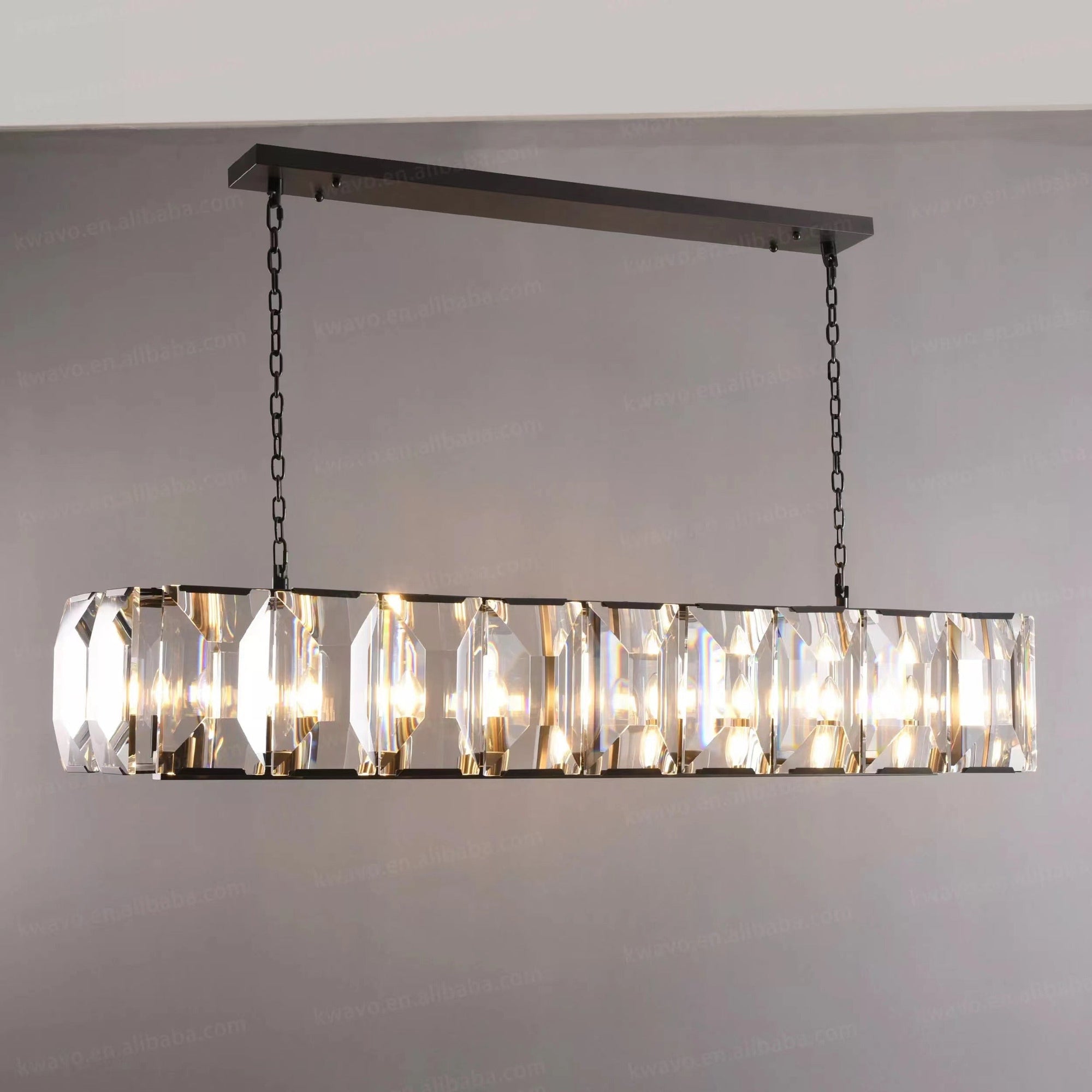 Harlow Multi Crystal Rectangular Chandelier