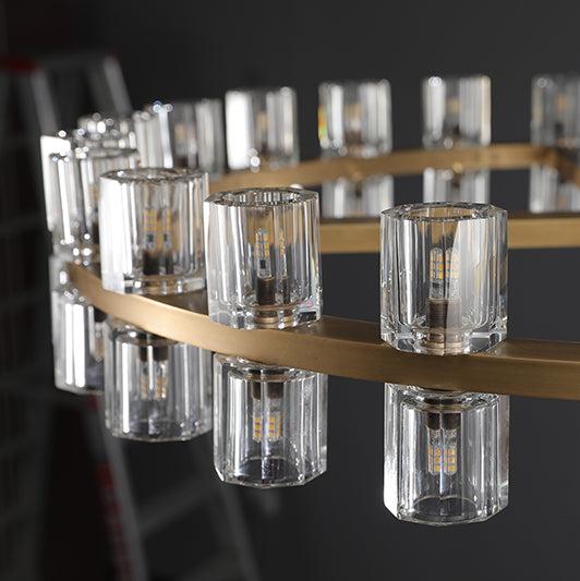 Arcachon Crystal Round Chandelier 48"