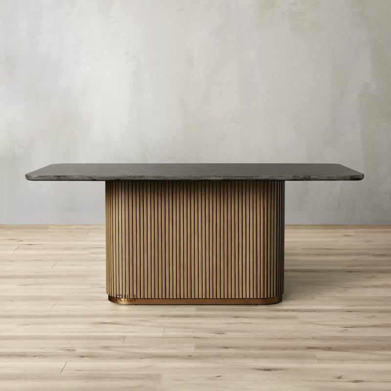 Finnley Dining Table Bluestone Carrara 72" 84" 96 108''