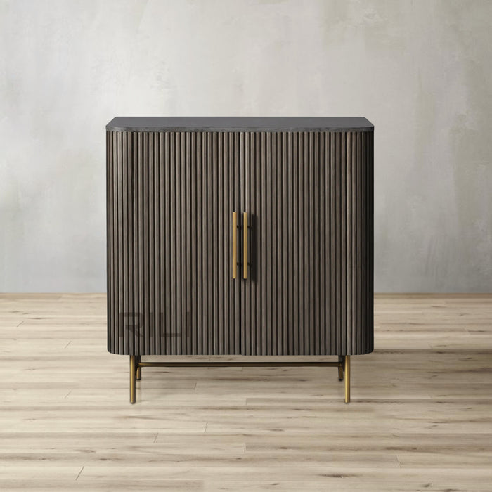 Finnley Bar Marble Top Finish Cabinet