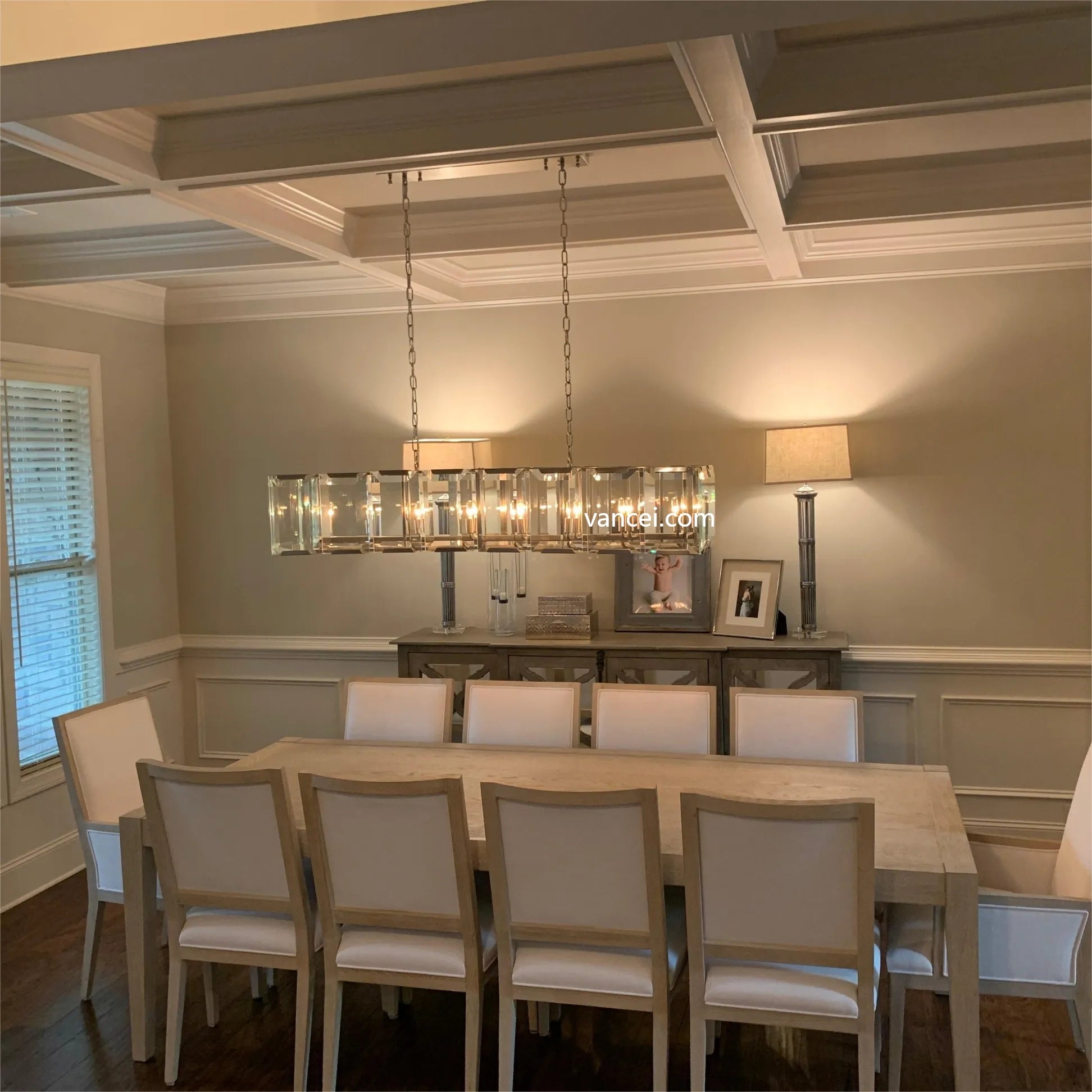 Harlow Multi Crystal Rectangular Chandelier