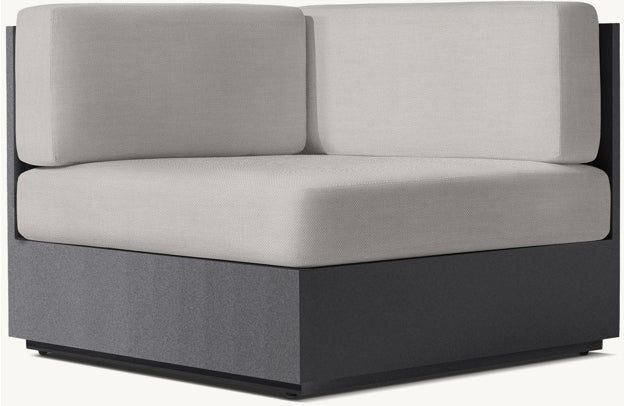 Marbella Aluminum Luxe Corner Chair （ Qty:2）