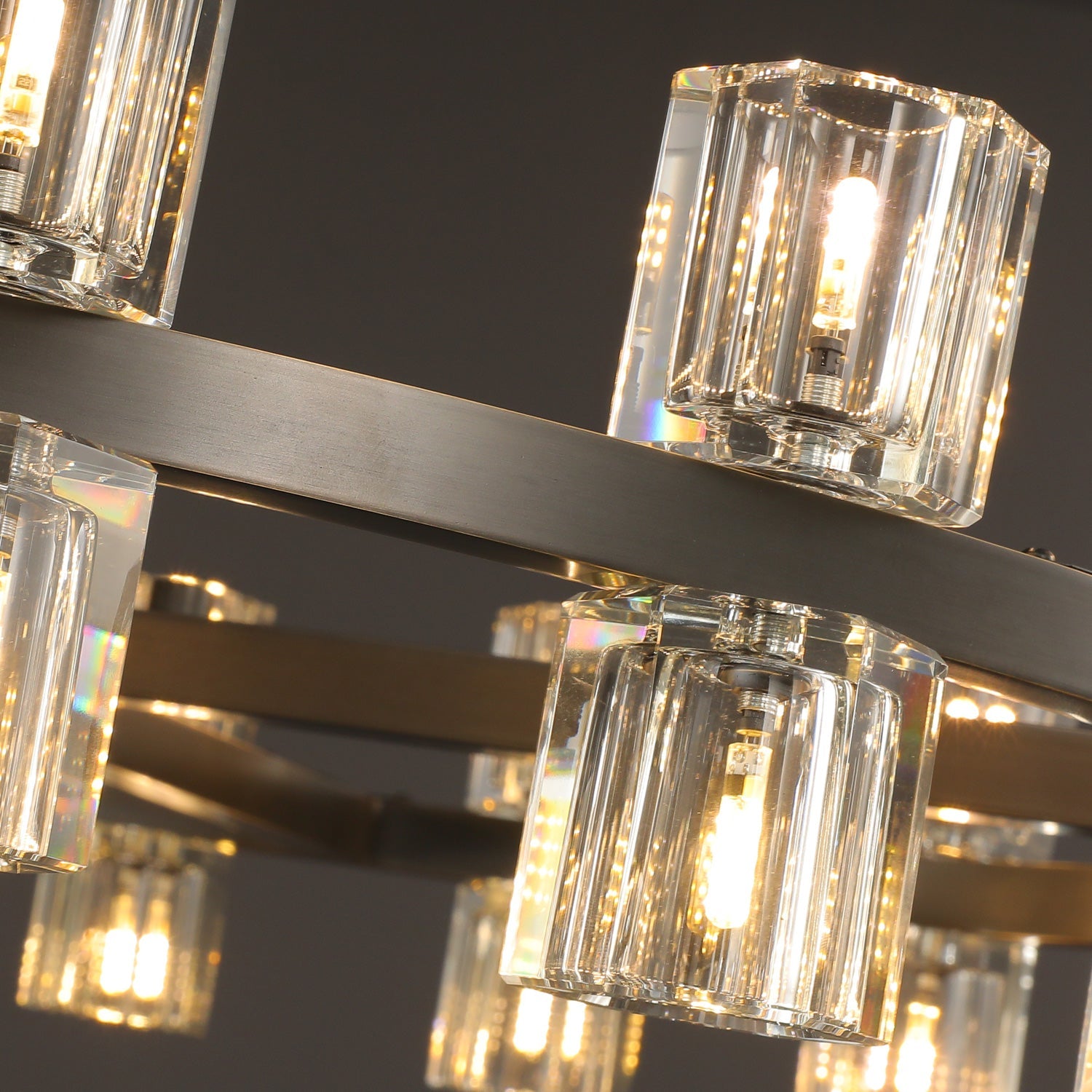 Arcachon Crystal Rectangular Chandelier48" 54" 72"