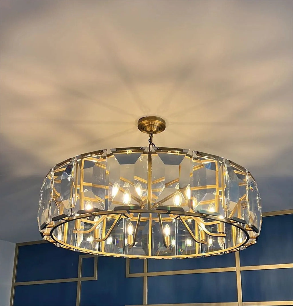 （sample order）Harlow Multicurve Crystal Round Chandelier