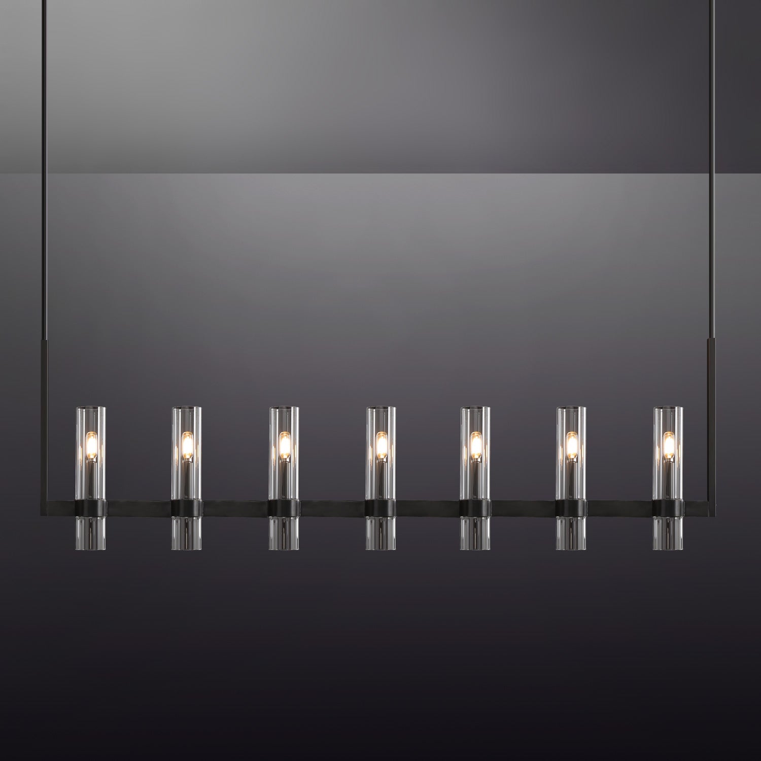 Ravelle Glass Linear Chandelier 50"(customized)