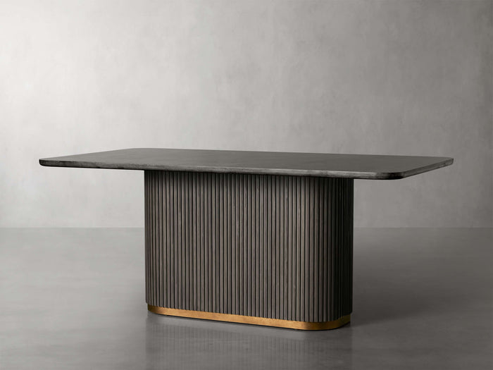 Finnley Dining Table Bluestone Carrara 72" 84" 96 108''