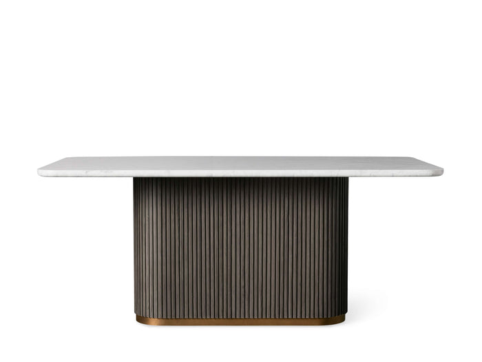 Finnley Dining Table Bluestone Carrara 72" 84" 96 108''