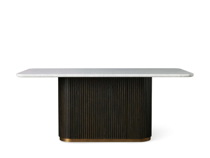 Finnley Dining Table Bluestone Carrara 72" 84" 96 108''