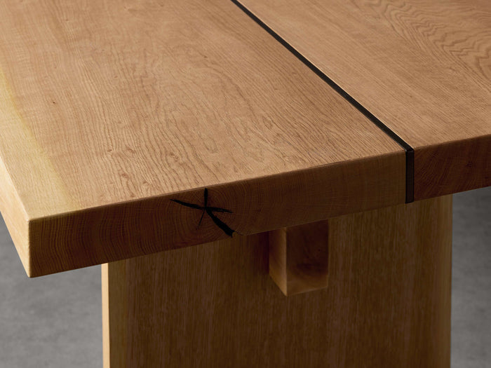 Mihaela Oak Dining Table 60" 76" 84" 96" 108" 120"