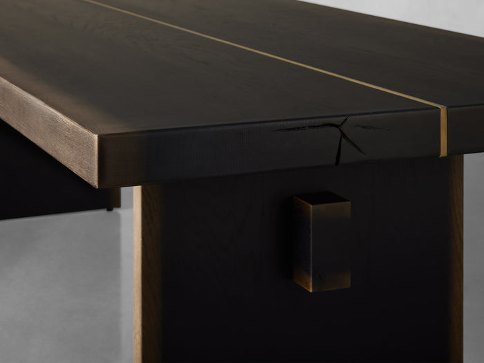 Mihaela Oak Dining Table 60" 76" 84" 96" 108" 120"