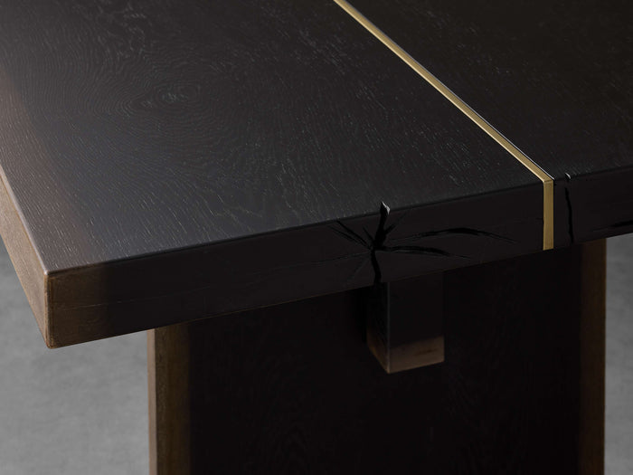 Mihaela Oak Dining Table 60" 76" 84" 96" 108" 120"