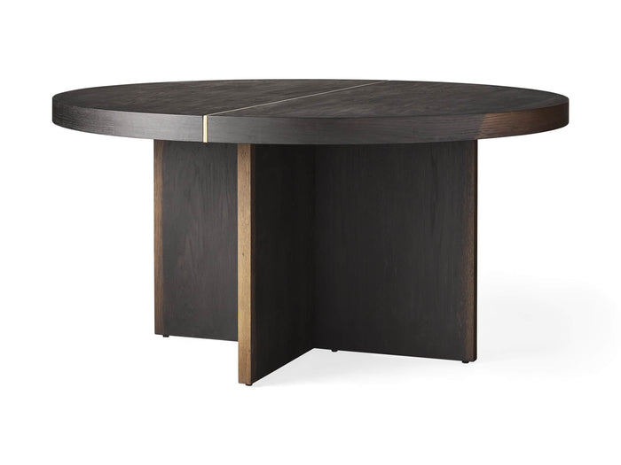 Mihaela Oak Round Dining Table 54" 60" 70"