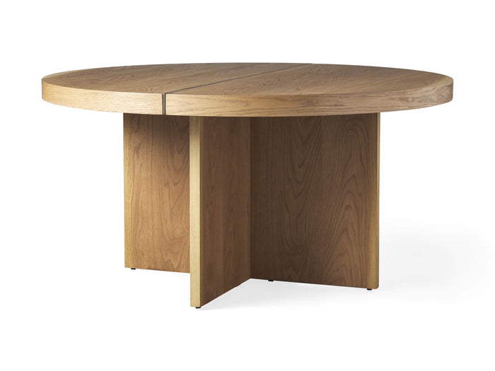 Mihaela Oak Round Dining Table 54" 60" 70"