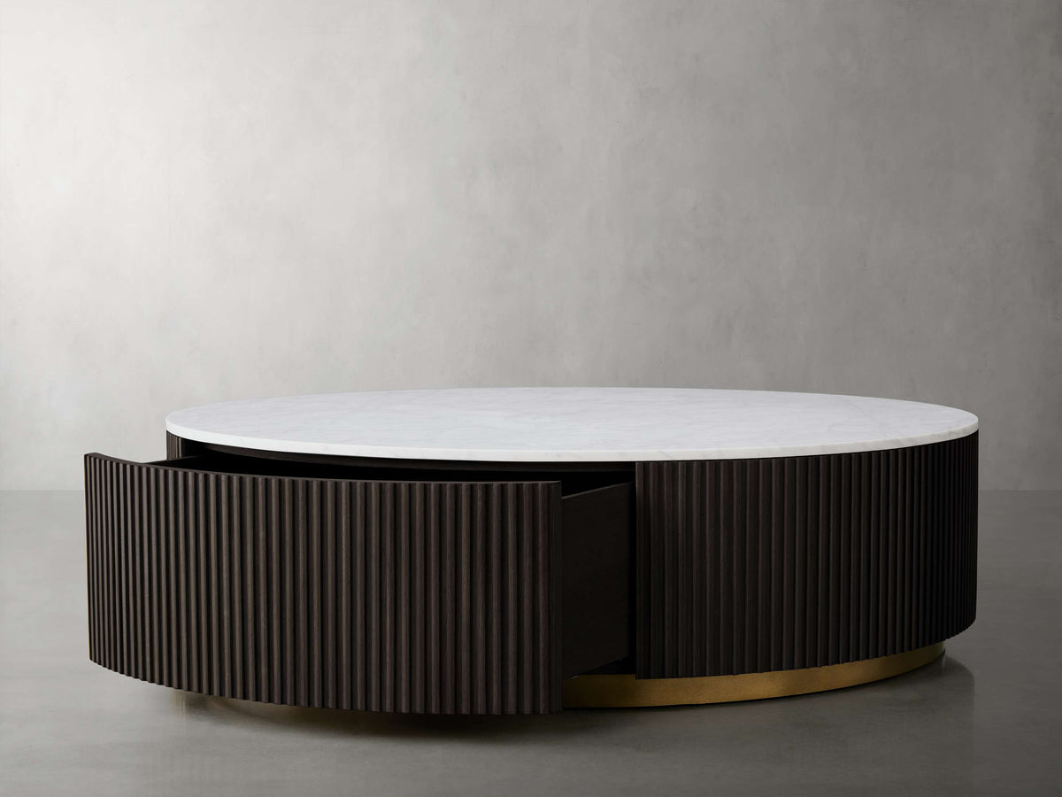 Finnley Round Storage Coffee Table