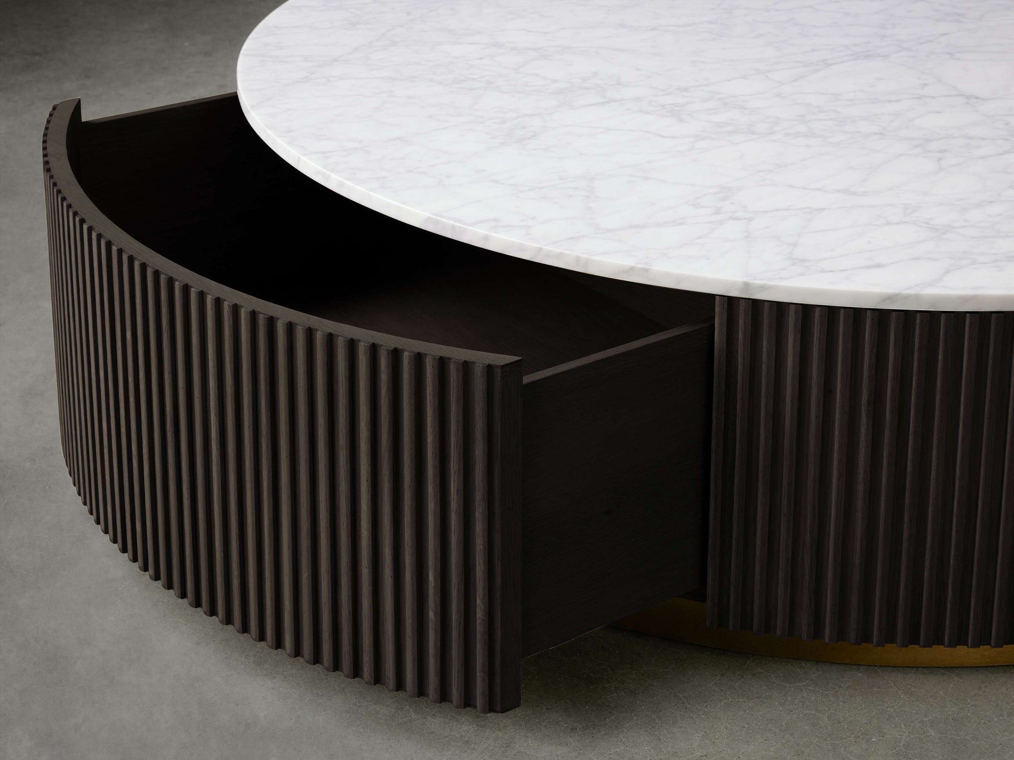 Finnley Round Storage Coffee Table