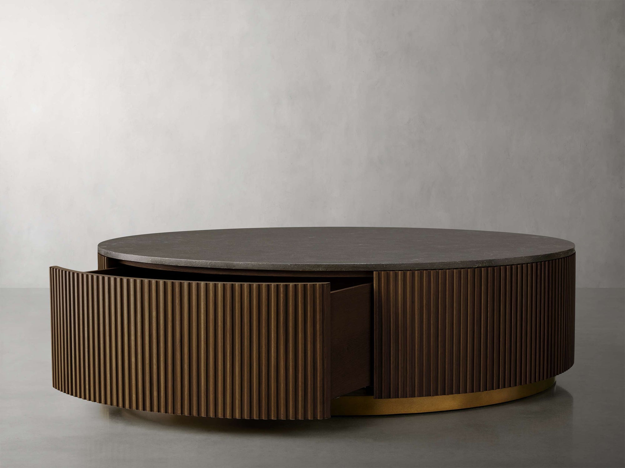 Finnley Round Storage Coffee Table