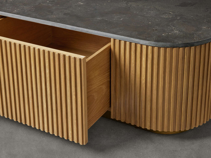 Finnley Marble Top Finish Storage Coffee Table