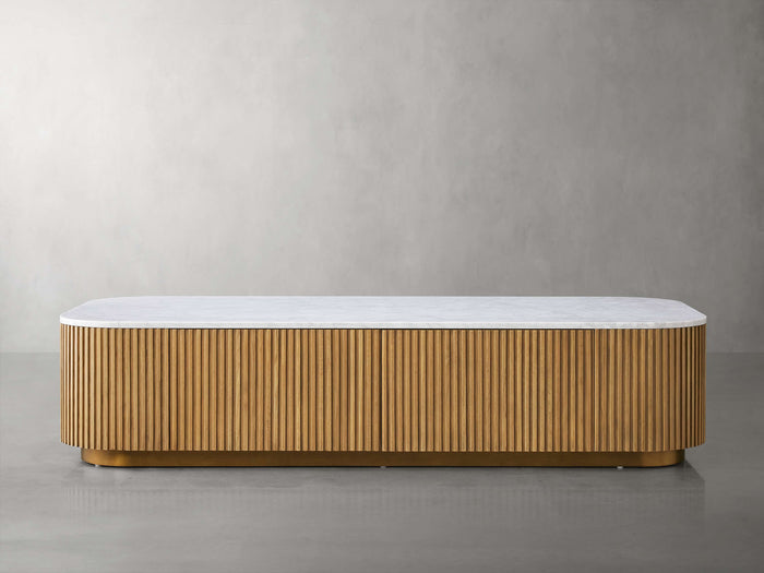 Finnley Marble Top Finish Storage Coffee Table