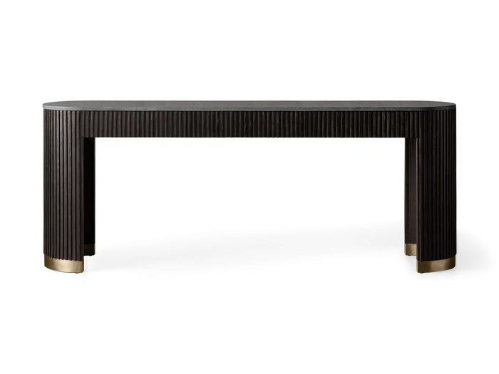 Finnley Console Table Marbel Bluestone Carrara 63" 73"