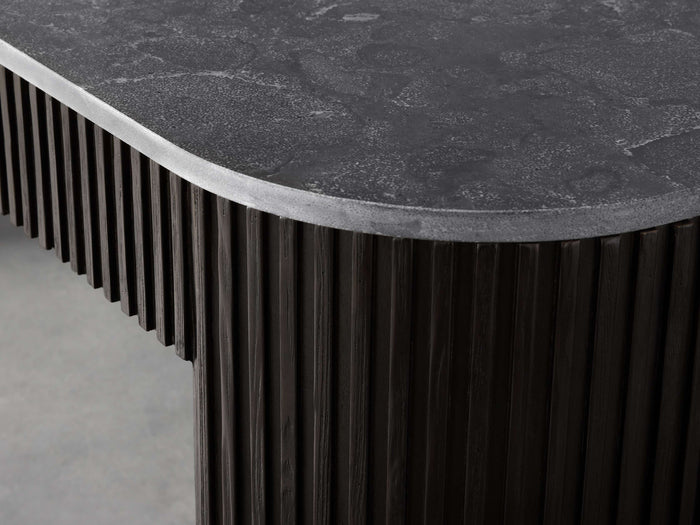 Finnley Console Table Marbel Bluestone Carrara 63" 73"