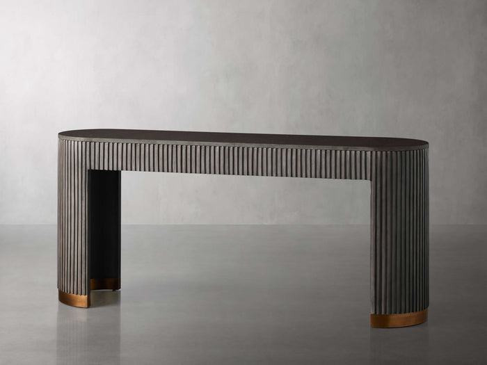 Finnley Console Table Marbel Bluestone Carrara 63" 73"