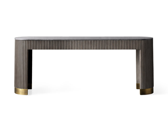 Finnley Console Table Marbel Bluestone Carrara 63" 73"