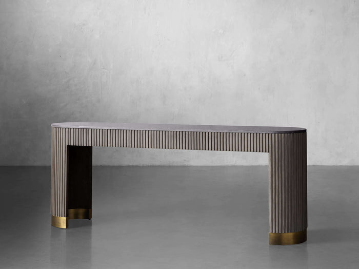 Finnley Console Table Marbel Bluestone Carrara 63" 73"