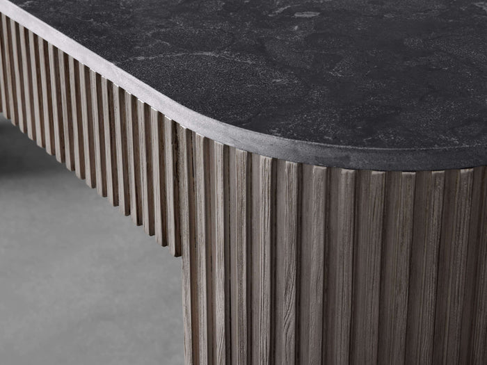 Finnley Console Table Marbel Bluestone Carrara 63" 73"