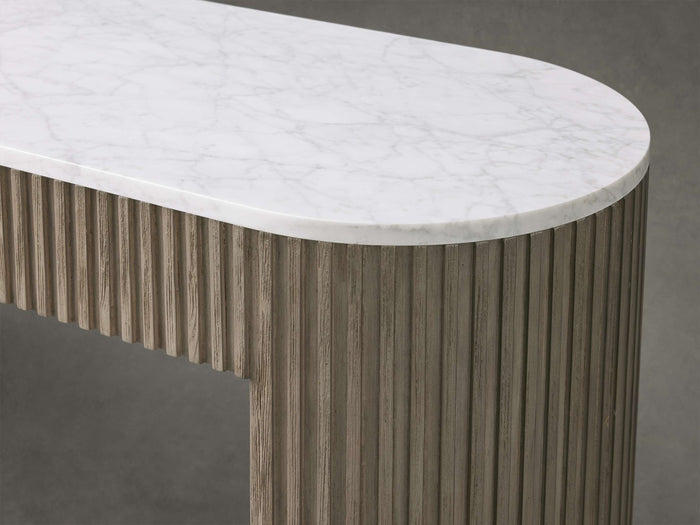 Finnley Console Table Marbel Bluestone Carrara 63" 73"