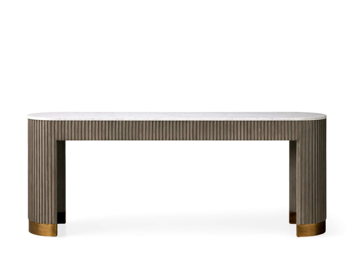 Finnley Console Table Marbel Bluestone Carrara 63" 73"