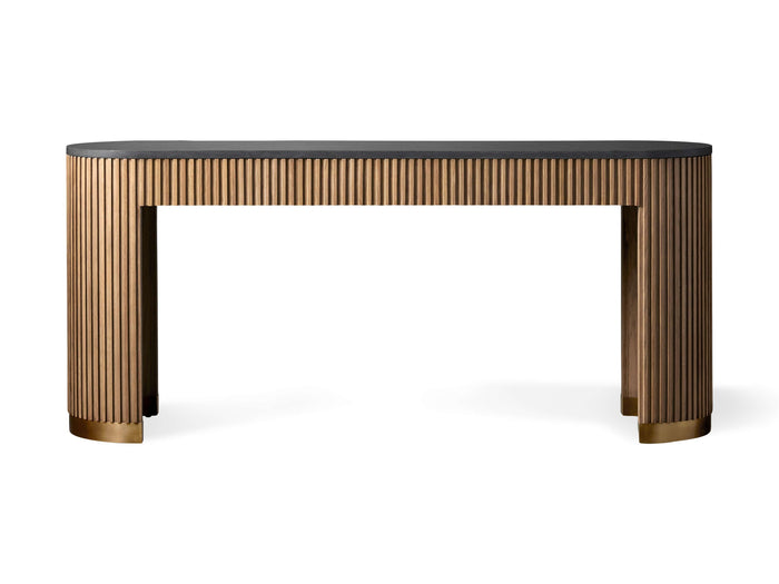 Finnley Console Table Marbel Bluestone Carrara 63" 73"