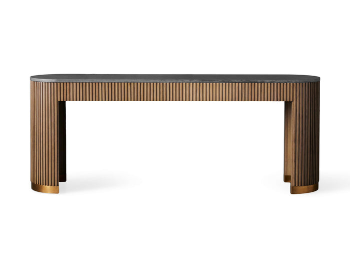 Finnley Console Table Marbel Bluestone Carrara 63" 73"