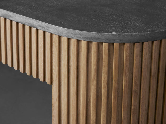 Finnley Console Table Marbel Bluestone Carrara 63" 73"