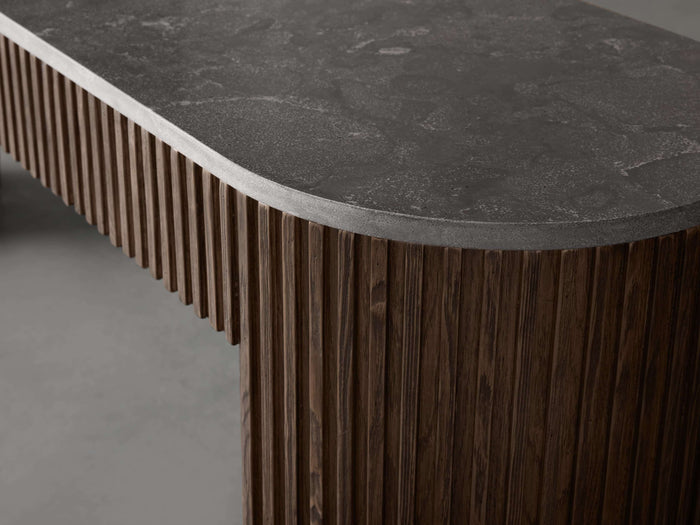 Finnley Console Table Marbel Bluestone Carrara 63" 73"