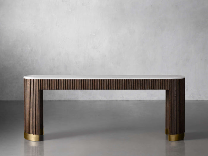 Finnley Console Table Marbel Bluestone Carrara 63" 73"