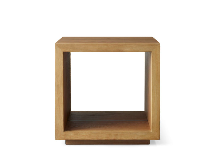 Mihaela Oak End Table in Vin Alb 22"