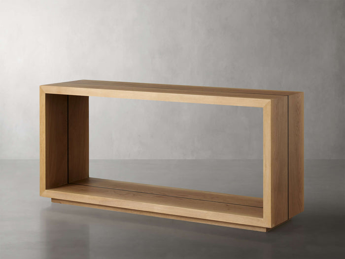Mihaela Oak Console Table in Vin Alb 60" 72"