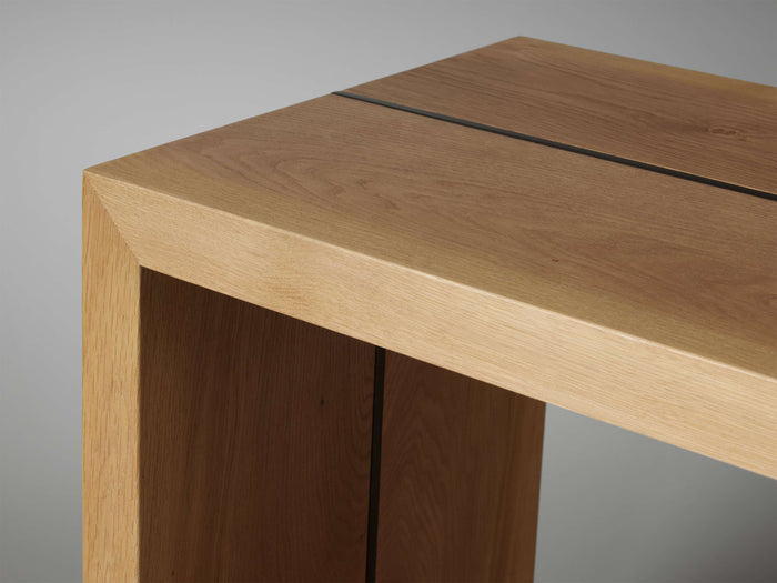 Mihaela Oak Console Table in Vin Alb 60" 72"