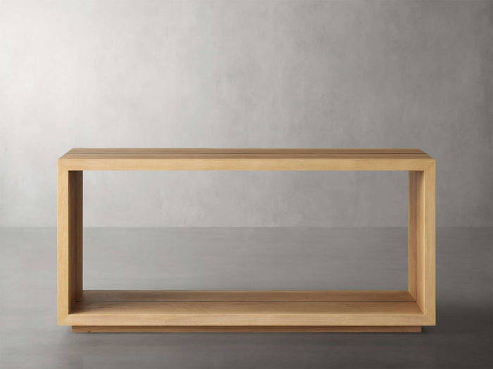 Mihaela Oak Console Table in Vin Alb 60" 72"