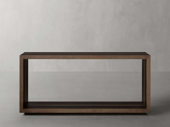 Mihaela Oak Console Table 60" 72"