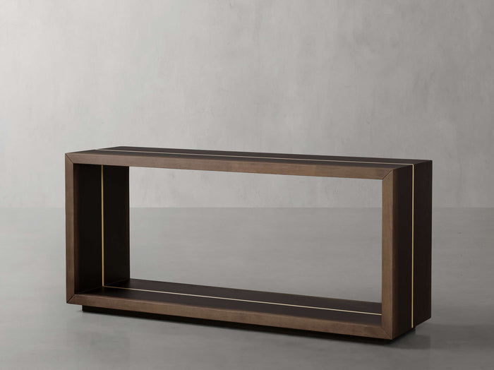 Mihaela Oak Console Table 60" 72"