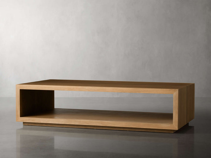 Mihaela Oak Coffee Table in Vin Alb 56" 64"