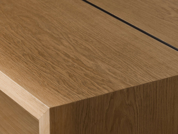 Mihaela Oak Coffee Table in Vin Alb 56" 64"