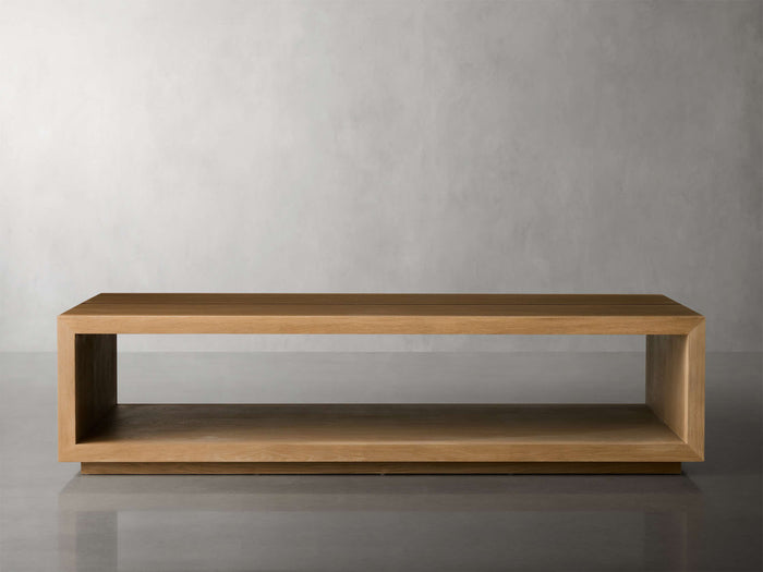 Mihaela Oak Coffee Table in Vin Alb 56" 64"